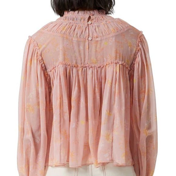 FRENCH CONNECTION Diana Crinkle High Neck Blouse - Picture 4 of 4